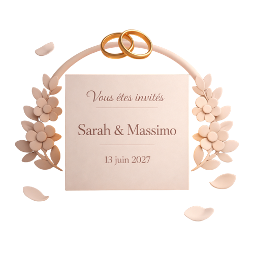 Faire-part de mariage