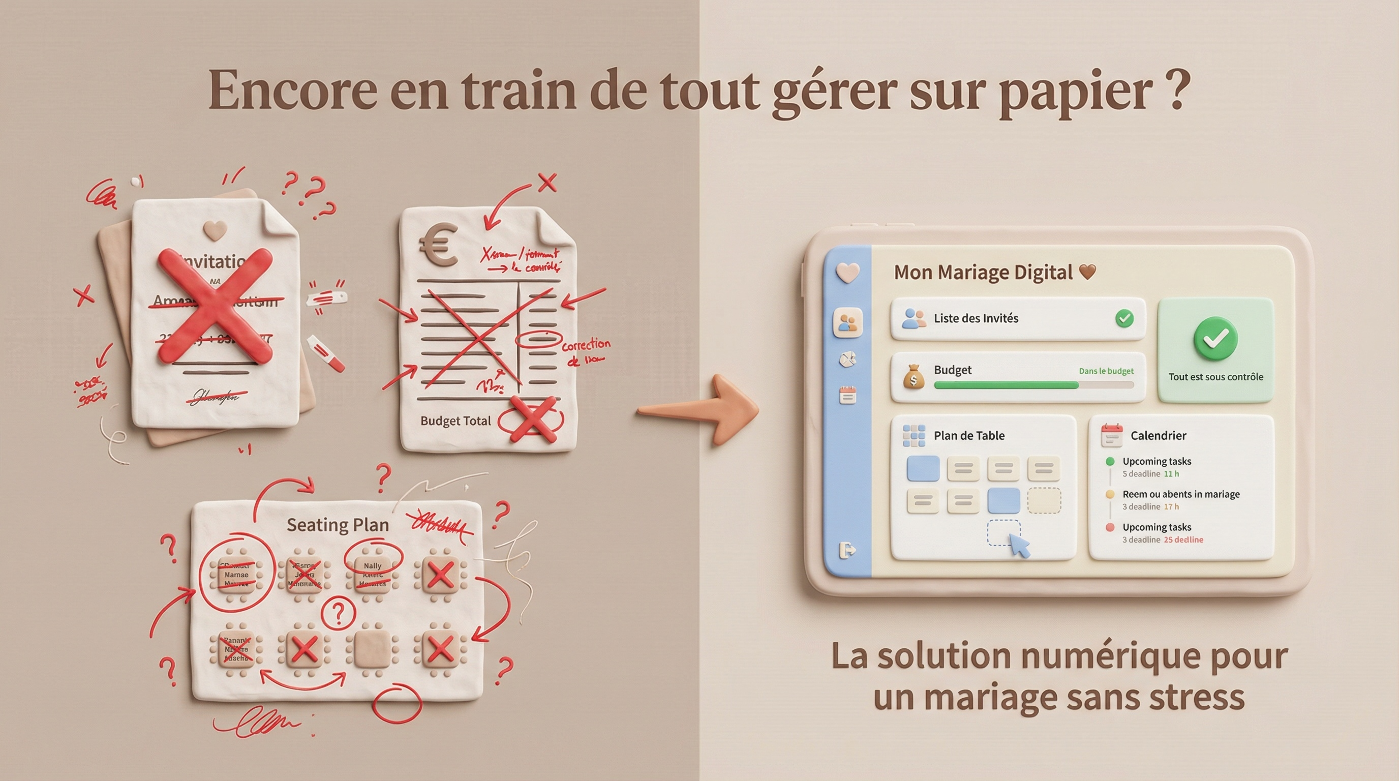 Capture d'écran du faire-part électronique